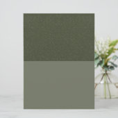 Gespleten mosgroene textuur aangepaste uitnodiging (Staand voorkant)