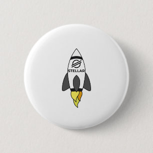 gespleten naar de maan ronde button 5,7 cm