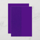 Gespleten paarse behuizingkaart – gestructureerd e informatiekaartje (Voorkant / Achterkant)