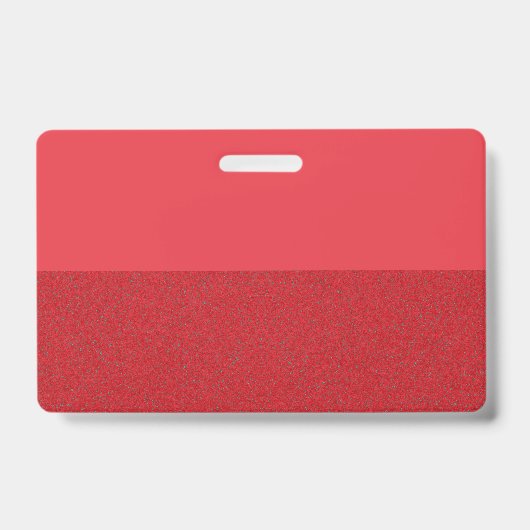 Gespleten Rood Aangepast Naambadge ID Tag Badge (Voorzijde)