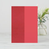 Gespleten Rood Bedankkaart – Aangepaste Bulk Optie (Staand voorkant)
