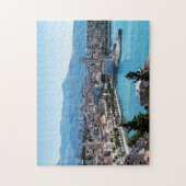 Gespleten stadszeedijk luchtfoto, Dalmatië, Kroati Legpuzzel (Verticaal)
