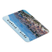 Gespleten stadszeedijk luchtfoto, Dalmatië, Kroati Magneet (Rechterzijde)
