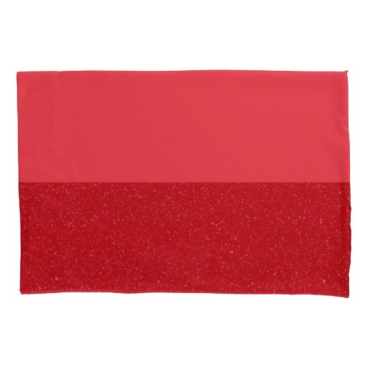 Gespleten Textuur Rode Pillowcase – Aanpasbaar Kussensloop (Voorkant)