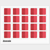 Gespleten Tomaat Rood Matte Sticker – Aangepast Ui (Vel)
