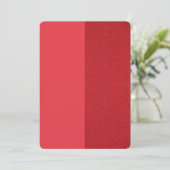 Gespleten Tomaat Rood Uitnodigingskaartje voor Eve Kaart (Staand voorkant)