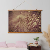 gespleten vlinder in bruine Natuur kunst Hangend Wandkleed (Slaapkamer)