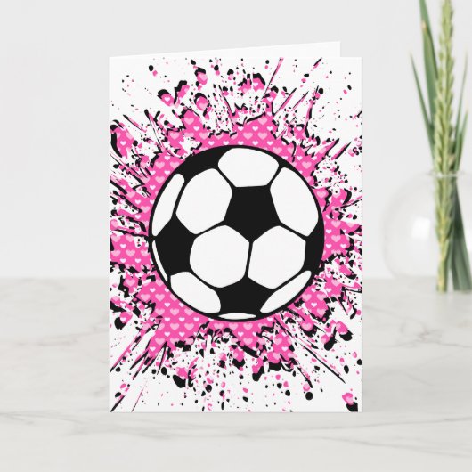 gespleten voetbal. kaart (Voorkant)