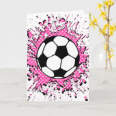 gespleten voetbal. kaart (Gele Bloem)
