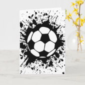 gespleten voetbal. kaart (Gele Bloem)