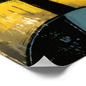 Gespletene Waarneming Hedendaagse Abstracte Expres Poster (Hoek)