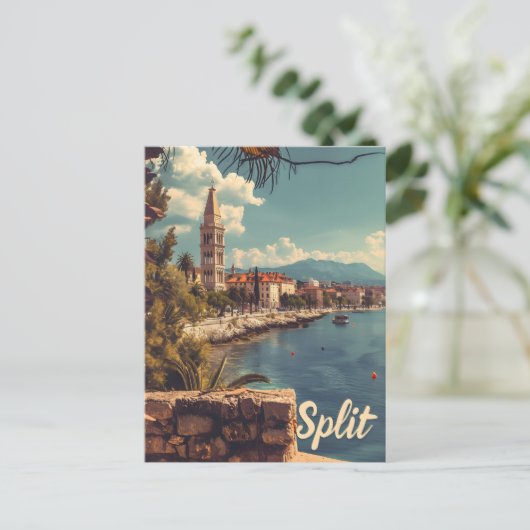 Gesplitst briefkaart (Staand voorkant)