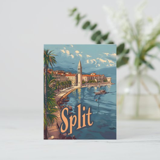 Gesplitst  briefkaart (Staand voorkant)