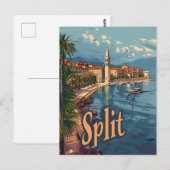 Gesplitst  briefkaart (Voorkant / Achterkant)