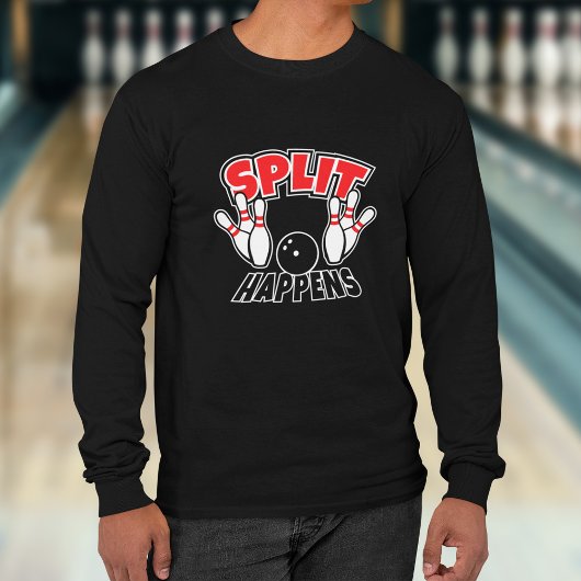 Gesplitst gebeurt bij Bowling T-shirt