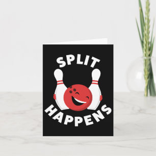 Gesplitst gebeurt grappig Shirt voor mannen en vro Kaart