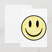 Gesplitst glimlachend gezicht bedankkaart (Voorkant / Achterkant)