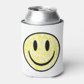 Gesplitst glimlachend gezicht blikjeskoeler (Blikje Voorkant)