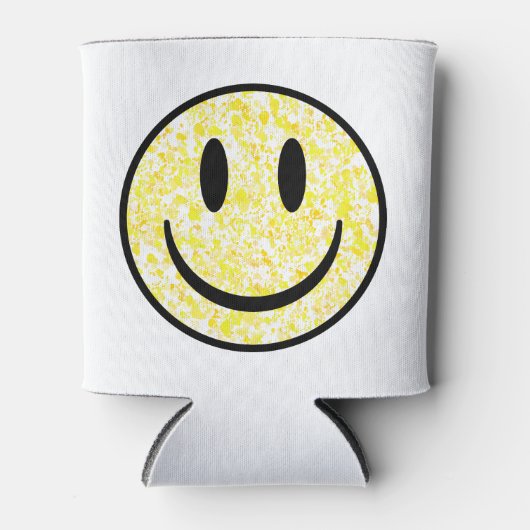 Gesplitst glimlachend gezicht blikjeskoeler (Voorkant)