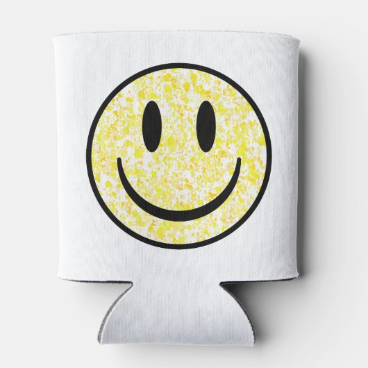 Gesplitst glimlachend gezicht blikjeskoeler (Achterkant)