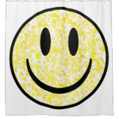 Gesplitst glimlachend gezicht douchegordijn (Voorkant)