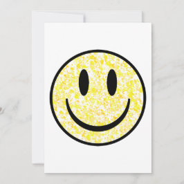 Gesplitst glimlachend gezicht feestdagenkaart