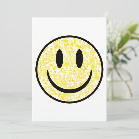 Gesplitst glimlachend gezicht kaart (Staand voorkant)
