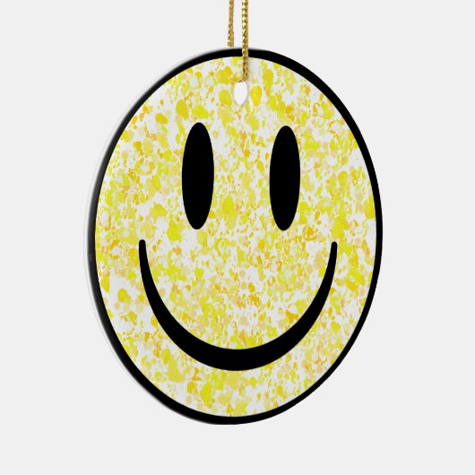 Gesplitst glimlachend gezicht keramisch ornament (Rechts)