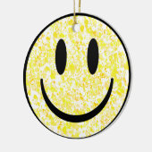 Gesplitst glimlachend gezicht keramisch ornament (Links)