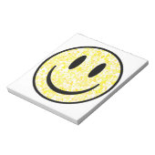 Gesplitst glimlachend gezicht notitieblok (Linkerzijde)