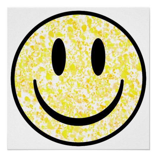 Gesplitst glimlachend gezicht perfect poster (Voorkant)