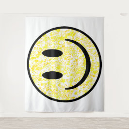 Gesplitst glimlachend gezicht wandkleed