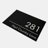 Gesplitst huisnummer Adres Gepersonaliseerde voork Deurmat (Schuin)