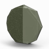 Gesplitst Moss Green Octagon Photo Block Fotoblokken (Rechts)
