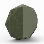 Gesplitst Moss Green Octagon Photo Block Fotoblokken (Links)