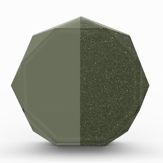 Gesplitst Moss Green Octagon Photo Block Fotoblokken (Voorkant)