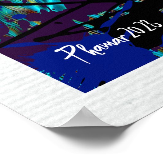 Gesplitst over het Poster van de Splatter van de V (Hoek)