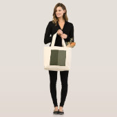 Gesplitst paneel Moss Groene Canvas tas (Voorkant (model))