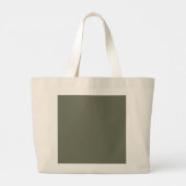 Gesplitst paneel Moss Groene Canvas tas (Achterkant)
