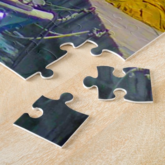 Gesplitst vierkant puzzel legpuzzel (Zijkant)