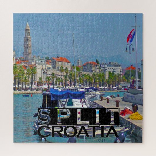 Gesplitst vierkant puzzel legpuzzel (Verticaal)