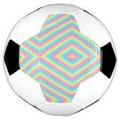 Gesplitste afbeelding met een voetbalontwerp voetbal (Gedraaid)