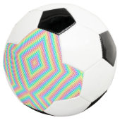 Gesplitste afbeelding met een voetbalontwerp voetbal (Drie kwart)