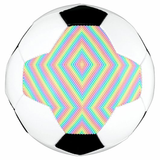 Gesplitste afbeelding met een voetbalontwerp voetbal (Voorkant)
