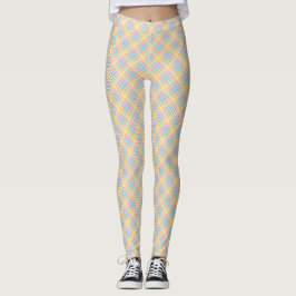 Gesplitste afbeelding toont voor- en achteraanzich leggings
