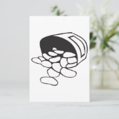 Gesplitste bonen uitnodigingen (Staand voorkant)