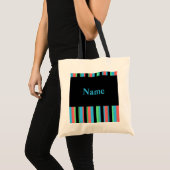  gesplitste budgettaire Canvas tas Sjabloon - blau (Voorkant (product))