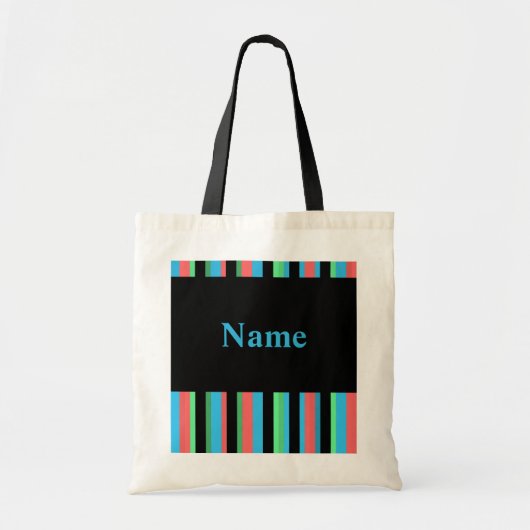  gesplitste budgettaire Canvas tas Sjabloon - blau (Voorkant)