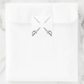 Gesplitste gespleten woorden vierkante sticker (Tas)