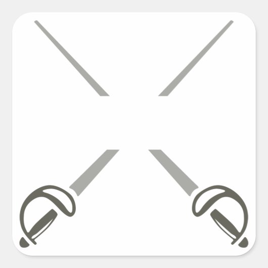 Gesplitste gespleten woorden vierkante sticker (Voorkant)